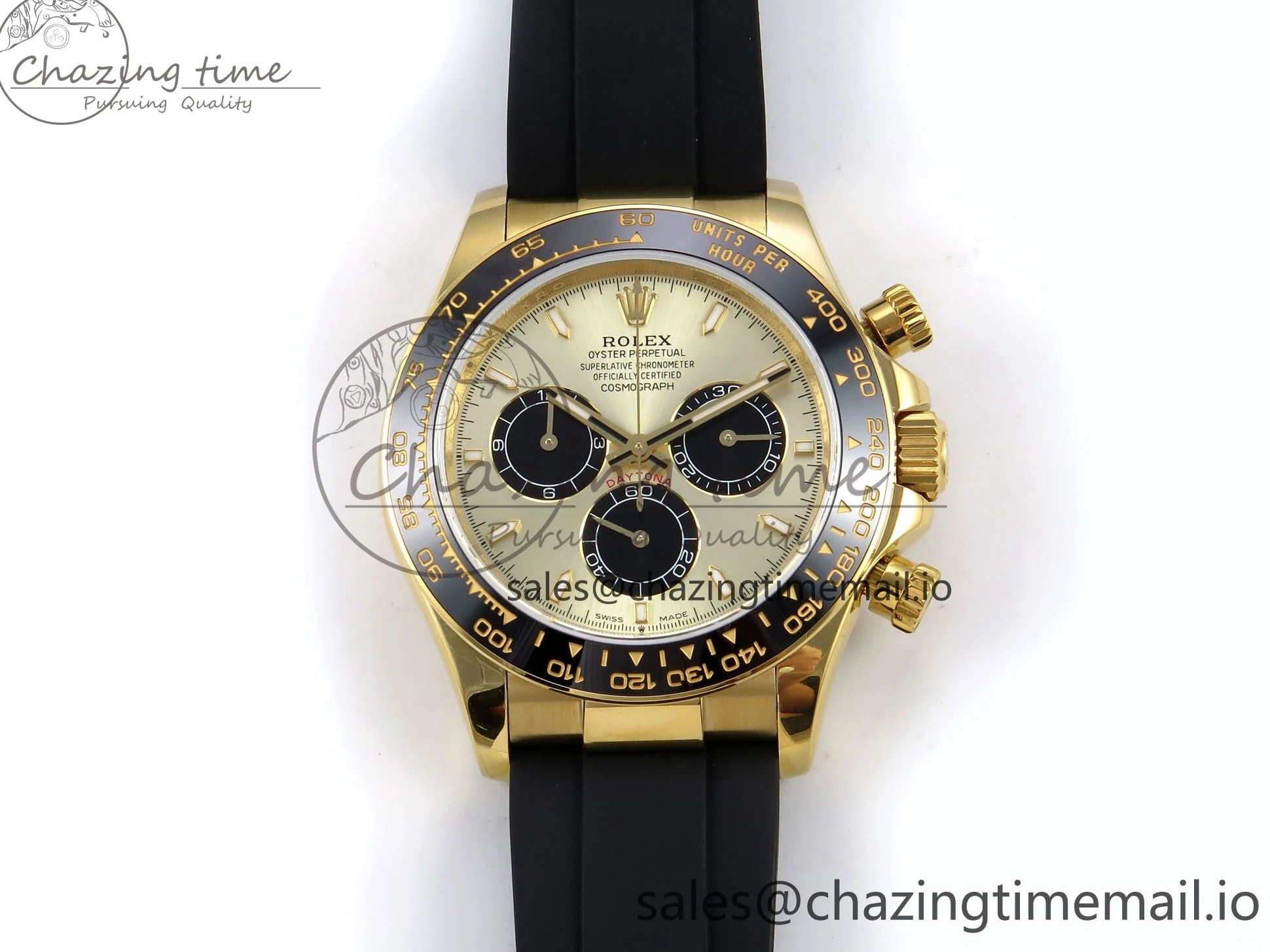MiroTime 0517 Daytona 126518 QF 1:1 Best Edition YG Black Dial on Oysterflex Strap SH4131 V6（Gain Weight） EasyMatch 1199